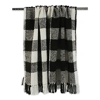 DII® Black & White Check Acrylic Woven Throw