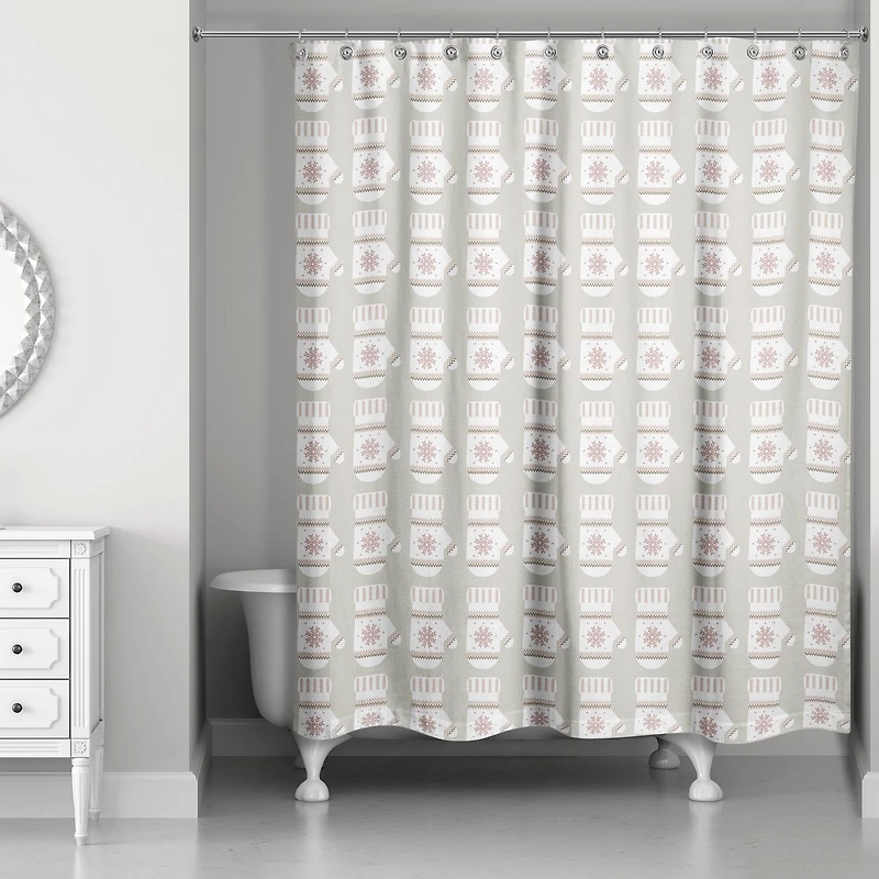 Warm & Cozy Mittens Shower Curtain