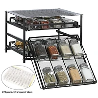 NEX™ 3-Tier 24-Bottle Spice Rack Organizer