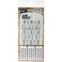 Stampers Anonymous Tim Holtz® Mini #32 Layering Stencil Set