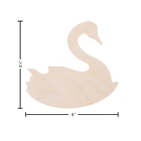 Leisure Arts® 6" Rocking Swan Wood Shape