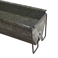 Hello Honey® Distressed Metal Trough Container