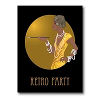 Designart - Retro Fashion Glamour African American Woman