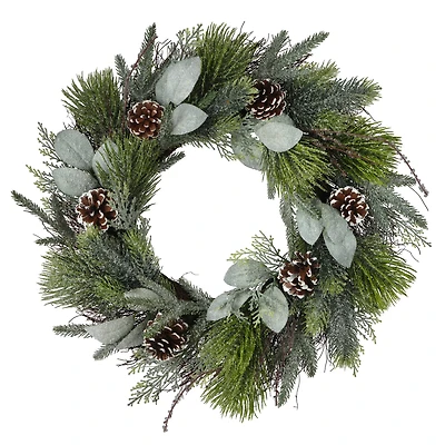 24" Shimmery Pine Wreath by Ashland®