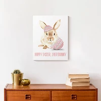 Pink Every Bunny 11" x 14" Canvas Wall Art