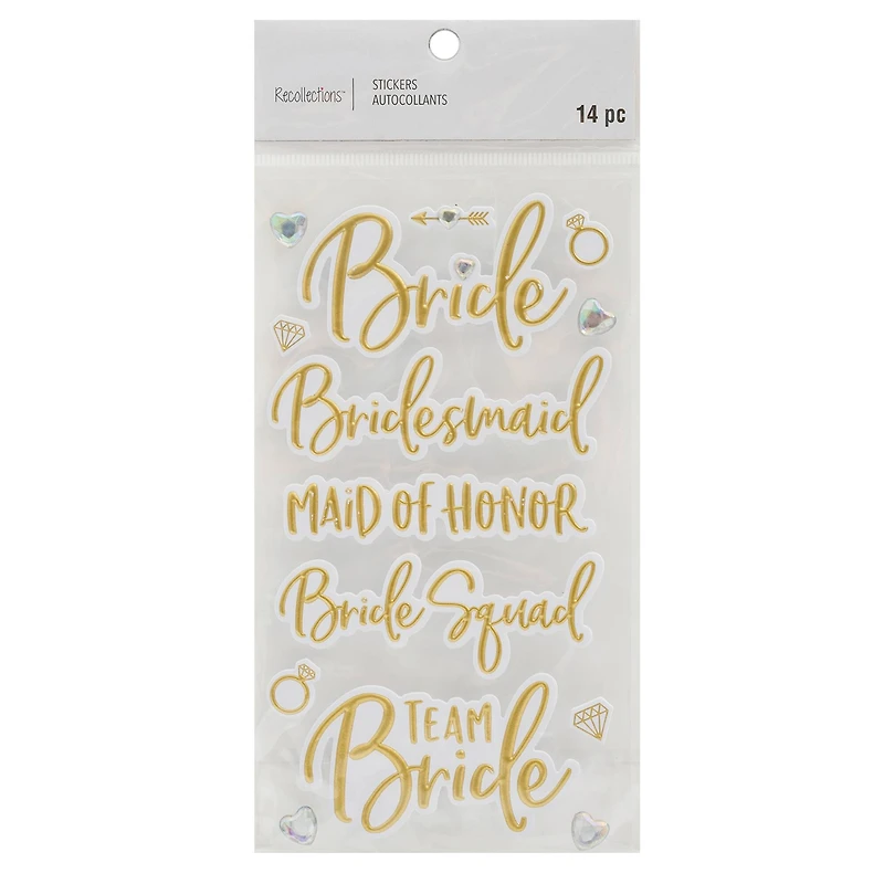 Bridal Party Wedding Dimensional Stickers by Recollections™