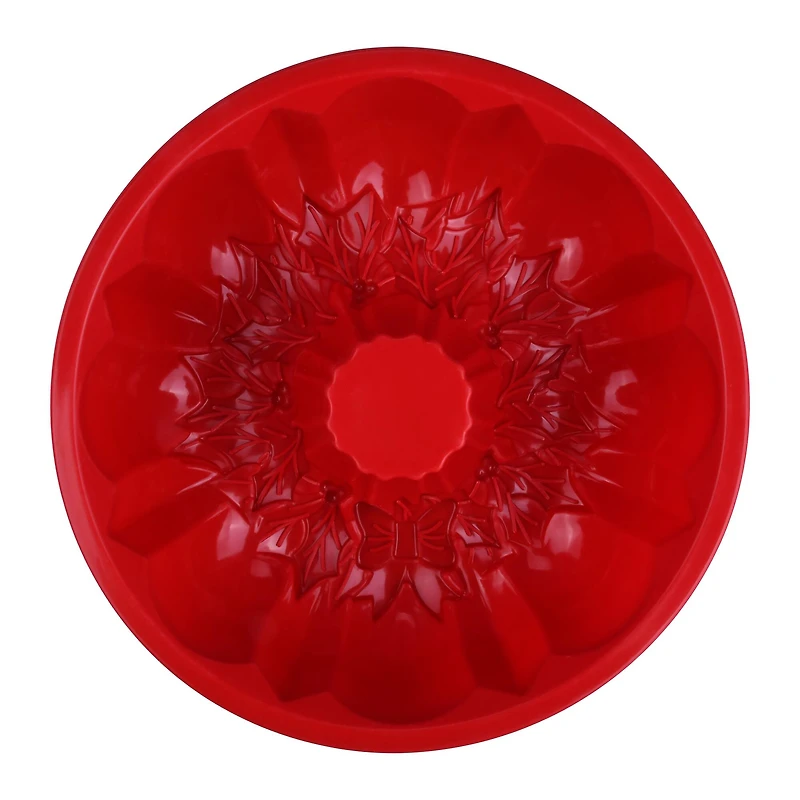 10" Christmas Bundt Silicone Fluted Pan by Makery™