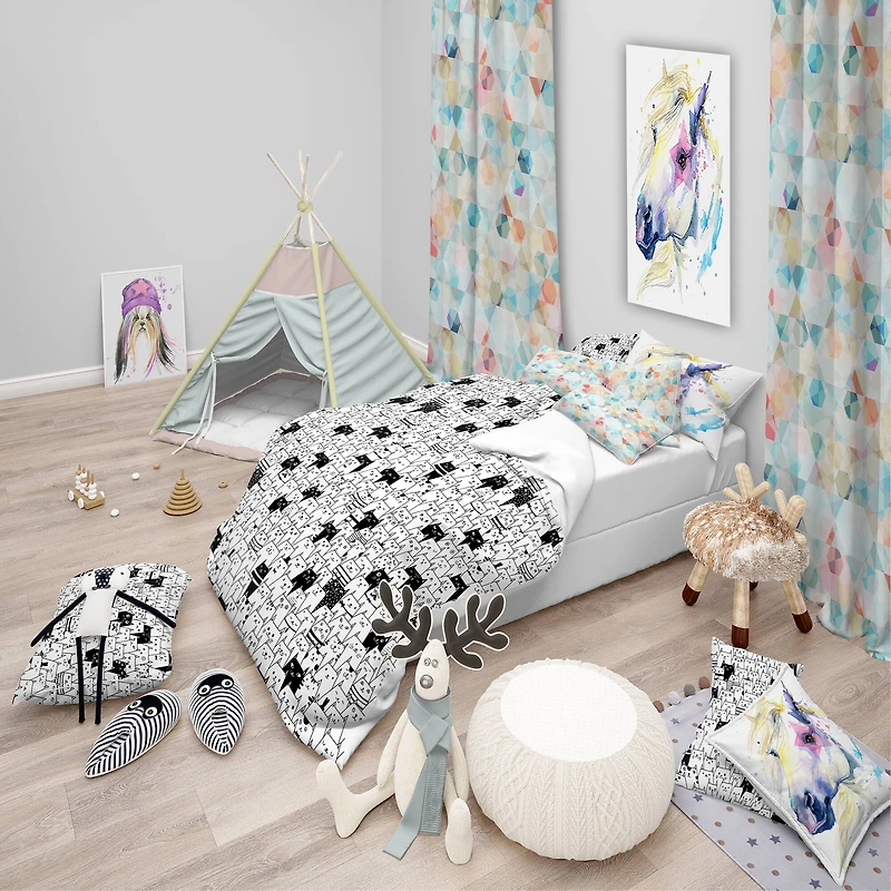 Designart 'Cats Pattern