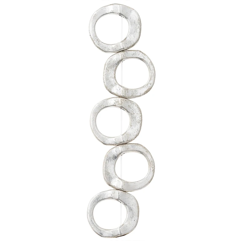 Silver Metal Loop Frame Beads, 16mm by Bead Landing™