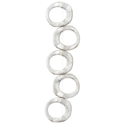 Silver Metal Loop Frame Beads, 16mm by Bead Landing™