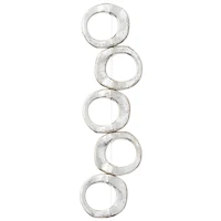 Silver Metal Loop Frame Beads, 16mm by Bead Landing™