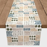 Abstract Boho Dots Outdoor Table Runner