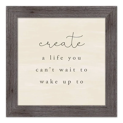 Create A Life Western Framed Print