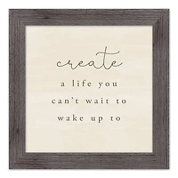Create A Life Western Framed Print