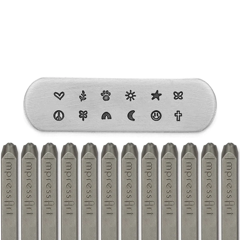 ImpressArt® 3mm Icon Metal Stamps Pack
