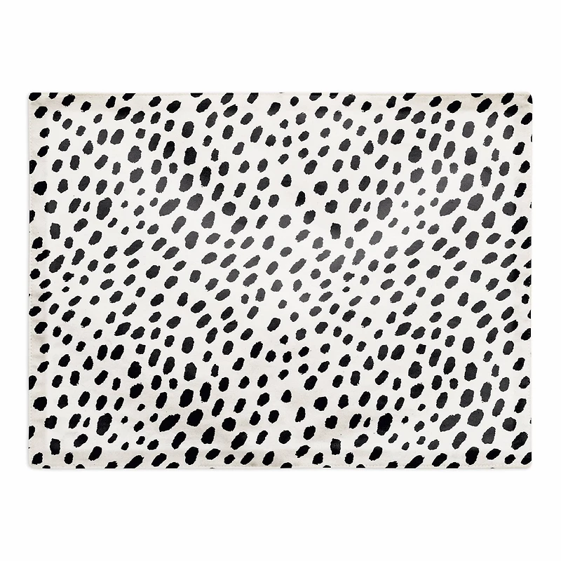 Monochromatic Spot Pattern 18" x 14" Cotton Twill Placemat