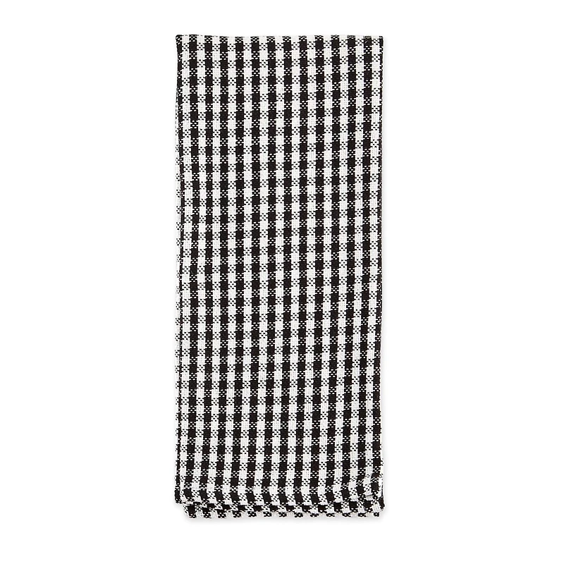 DII® Black Check Heavyweight Dishtowel & Dishcloth Set
