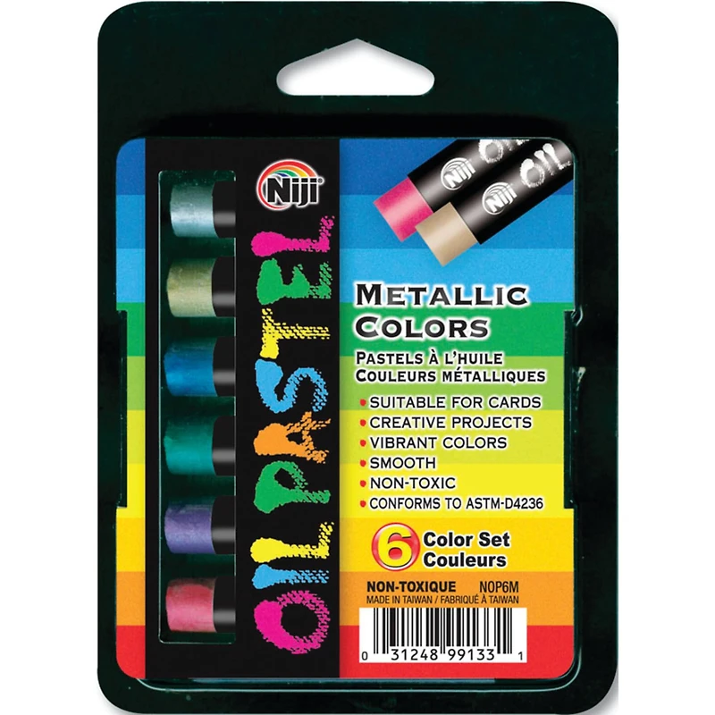 Yasutomo® Niji® Metallic Oil Pastel Set
