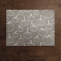 Gray Pumpkin Pattern Cotton Twill Placemat