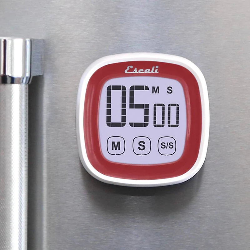 Escali Red Touch Screen Digital Timer