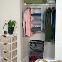 Household Essentials 3-Shelf Hanging Closet Organizer