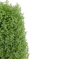 15" Unlit Artificial Boxwood Cone Topiary Tree with Round Pot
