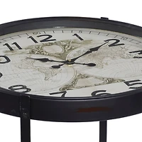 24" Black Iron Farmhouse Accent Table