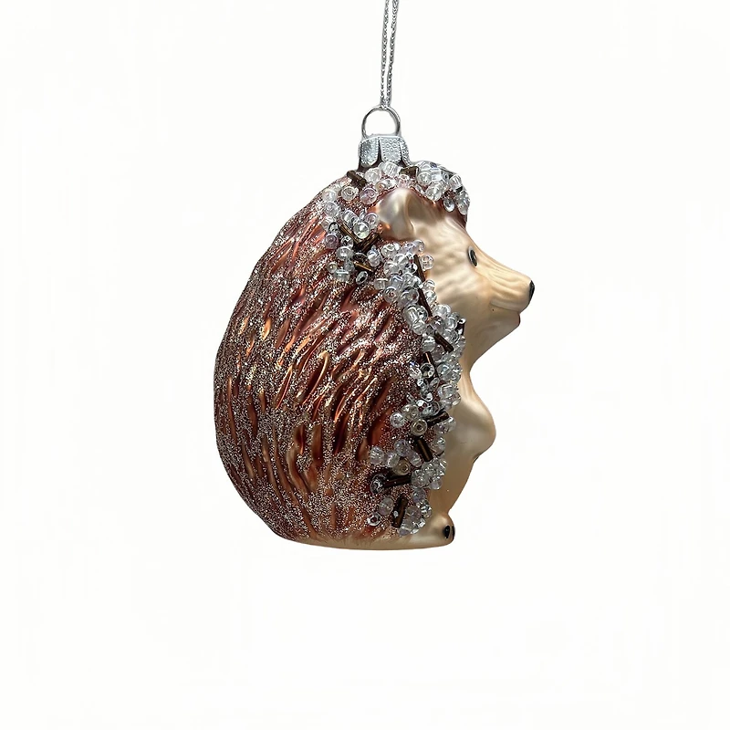 3.75" Bejeweled Hedgehog Glass Ornament by Ashland®