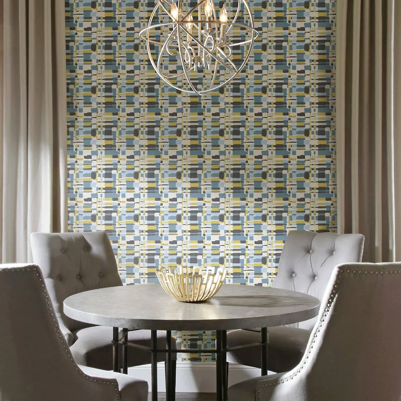 RoomMates Retro Plaid Peel & Stick Wallpaper