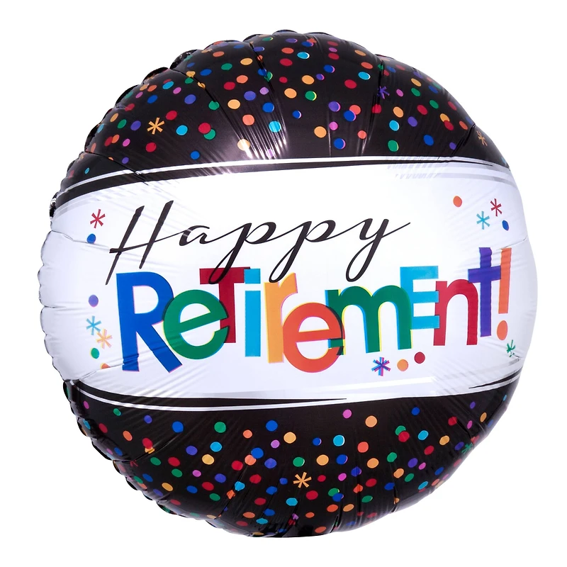 17" Officially Retired Round Foil Balloon