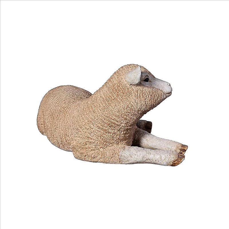Design Toscano 24" Merino Ewe Life-Size Resting Lamb Statue