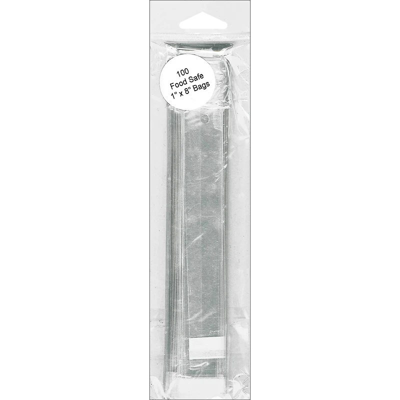 PA Paper™ Accents Clear 1" x 8" Flap Seal Bags, 100ct.