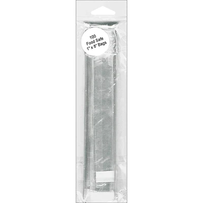 PA Paper™ Accents Clear 1" x 8" Flap Seal Bags, 100ct.