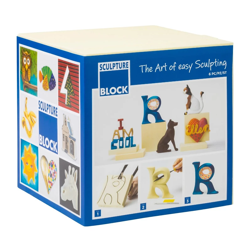 6" x 6" Sculpture Block Set, 6ct.