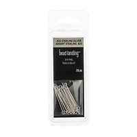 1" Sterling Silver Eye Pins, 28ct. by Bead Landing™