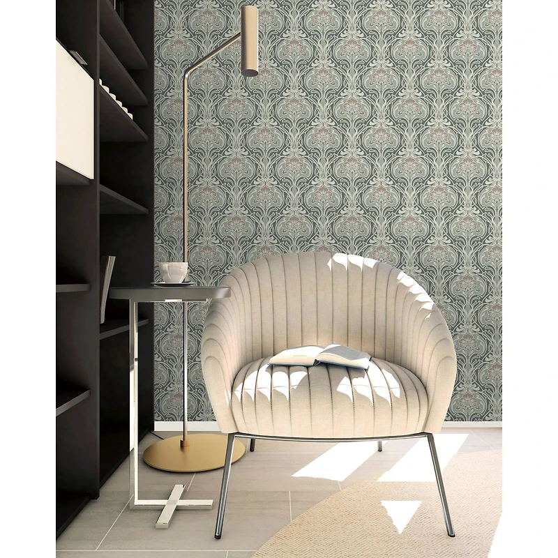 NuWallpaper Fallon Brown Peel & Stick Wallpaper