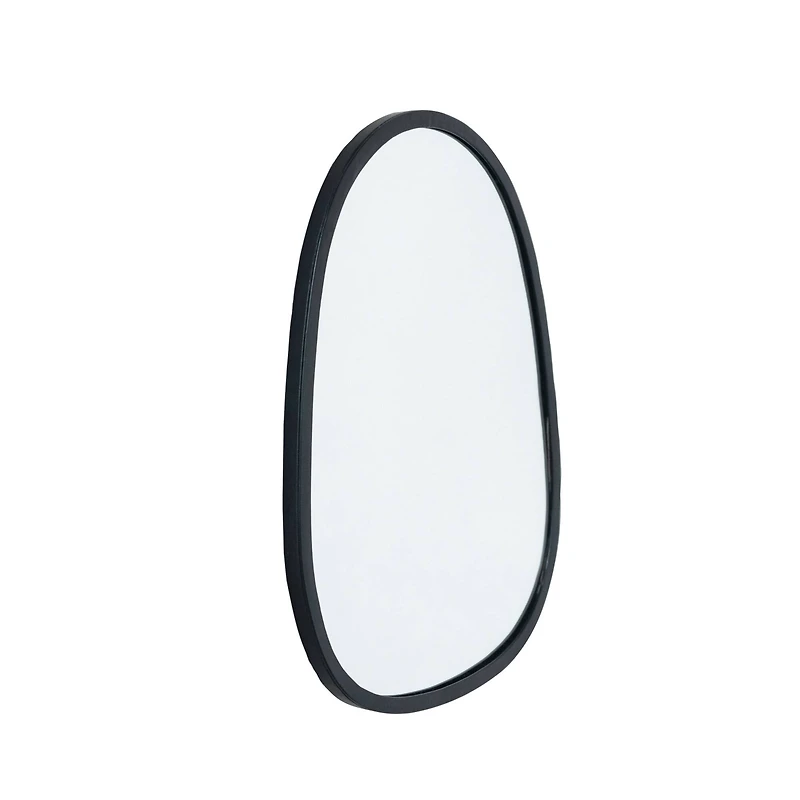 Hello Honey® 11.25" x 14.75" Black Matte Elegance Wall Mirror