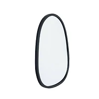 Hello Honey® 11.25" x 14.75" Black Matte Elegance Wall Mirror