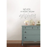 WallPops Never Dull Your Sparkle Wall Quote