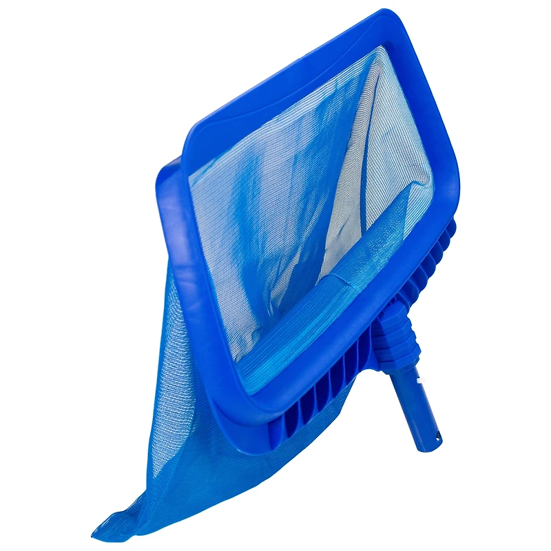 Pool Central 19.75" Blue Deep Bag Swimming Pool Leaf Rake Skimmer Head