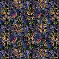 Harry Potter Floral Hogwarts Precut Cotton Fabric