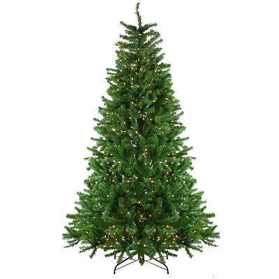 7.5ft. Pre-Lit Waterton Spruce Artificial Christmas Tree, Clear Lights