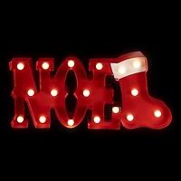 Lighted "Noel" Christmas Decoration - 16"