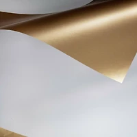 RoomMates Gold Large Chevron Peel & Stick Wallpaper