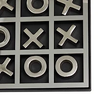Silver Contemporary Game Set, 9" x 9" x 1"