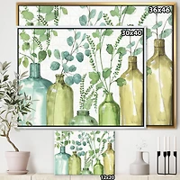 Designart - Mixed Botanical Green Leaves I0