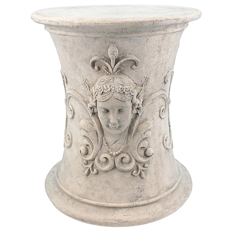 Design Toscano 18.5" Flora Goddess of Spring Neoclassical French Spa Stool