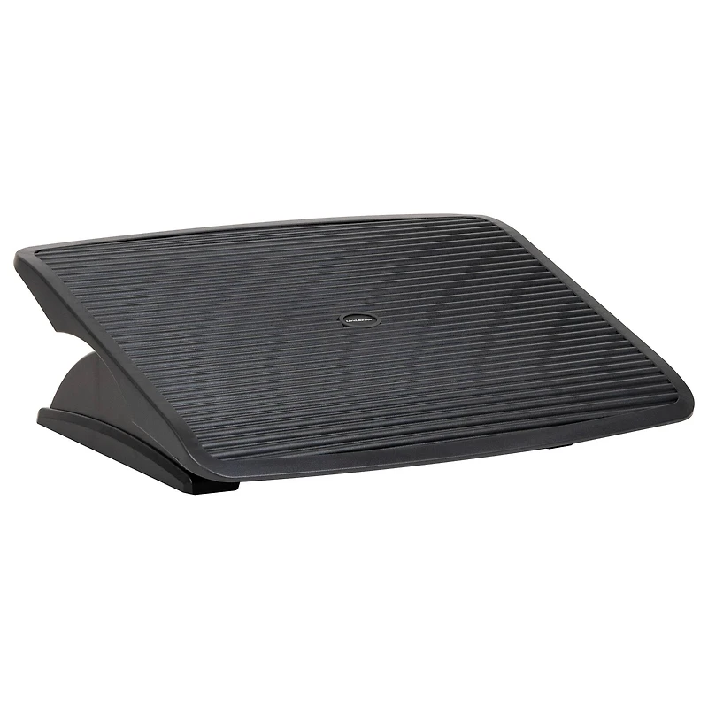 Mind Reader Foot Rest, Under Desk at Work, Ergonomic, Height Adjustable, Office, Plastic, Black