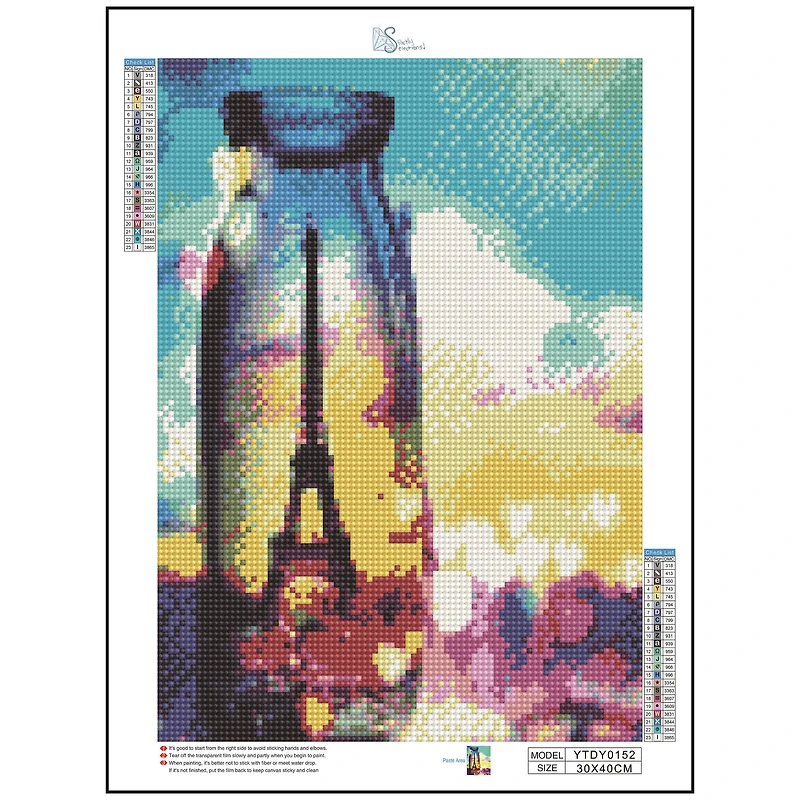 Sparkly Selections Eiffel Tower in a Jar Diamond Painting Kit