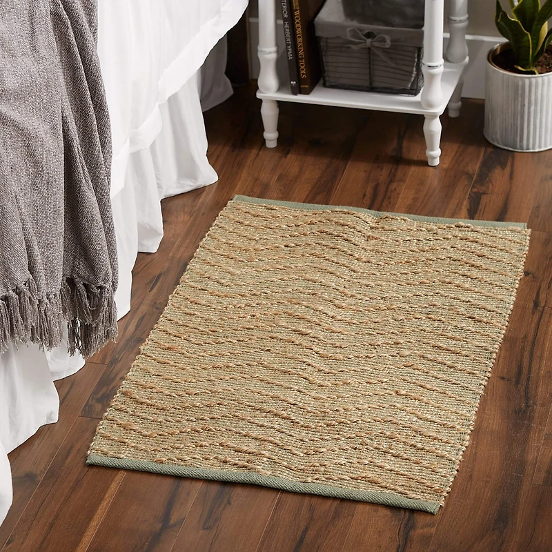 DII® Artichoke With Natural Jute Chevron Hand-Loomed Rug, 2ft. x 3ft.